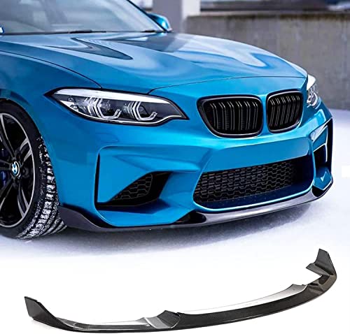 XUETAO Kohlefaser Frontstoßstange Lippe passend für BMW 2er F87 M2 Coupé 2-Türer 2016-2018 Factory Outlet Kinn Spoiler Splitter Protector von XUETAO
