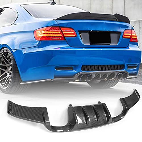 XUETAO Kohlefaser-Heckstoßstangenlippe für BMW 3er E92 E93 M3 2008-2013 2Türer Heckdiffusor Untere Stoßstange von XUETAO