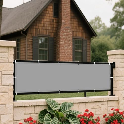Sonnenschutz Sonnensegel 230 x 690 cm Rechteckig Wasserdicht 98% UV Schutz Schattenspender Leinwand mit Ösen Und Befestigungsseile für Patio Hinterhof Rasengarten, Hellgrau Sonnenschutz Sonnensegel 230 x 690 cm Rechteckig Wasserdicht 98% UV Schutz Schattenspender Leinwand mit Ösen Und Befestigungsseile für Patio Hinterhof Rasengarten, Hellgrau von XUEXIAOH