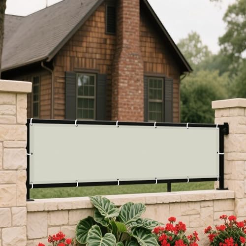 Sonnenschutz Sonnensegel 350 x 470 cm Rechteckig Wasserdicht 98% UV Schutz Schattenspender Leinwand mit Ösen Und Befestigungsseile für Patio Hinterhof Rasengarten, cremefarben von XUEXIAOH