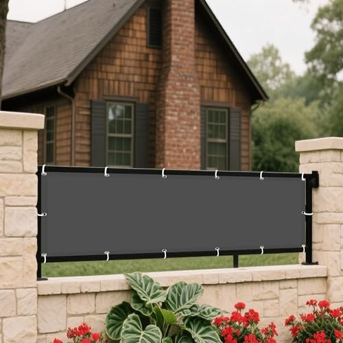 Sonnenschutz Sonnensegel 670 x 670 cm Rechteckig Wasserdicht 98% UV Schutz Schattenspender Leinwand mit Ösen Und Befestigungsseile für Patio Hinterhof Rasengarten, Dunkelgrau Sonnenschutz Sonnensegel 670 x 670 cm Rechteckig Wasserdicht 98% UV Schutz Schattenspender Leinwand mit Ösen Und Befestigungsseile für Patio Hinterhof Rasengarten, Dunkelgrau von XUEXIAOH