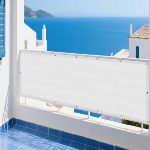 Sonnensegel 110 x 120 cm Rechteckig Wasserdicht 98% UV Schutz Rechtwinklig Markise Vielen Größen mit Spannseilen für Draußen Patio Terrasse Camping, Weiß von XUEXIAOH