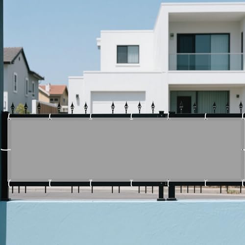 Sonnensegel Rechteckig Wasserdicht 200 x 355 cm Rechteckig Wasserdicht 98% UV Schutz Schattiernetz mit Ösen Reißfest Wetterfest UV Schutz Ohne Bohren für Balkon Terrasse, Hellgrau Sonnensegel Rechteckig Wasserdicht 200 x 355 cm Rechteckig Wasserdicht 98% UV Schutz Schattiernetz mit Ösen Reißfest Wetterfest UV Schutz Ohne Bohren für Balkon Terrasse, Hellgrau von XUEXIAOH