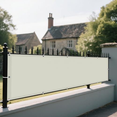 Sonnensegel Rechteckig mit Ösen 410 x 430 cm Rechteckig Wasserdicht Sonnenschutz Windschutz Abdeckung Schattenstoff mit Ösen Ohne Bohren mit Seil für Balkon Garten, cremefarben Sonnensegel Rechteckig mit Ösen 410 x 430 cm Rechteckig Wasserdicht Sonnenschutz Windschutz Abdeckung Schattenstoff mit Ösen Ohne Bohren mit Seil für Balkon Garten, cremefarben von XUEXIAOH