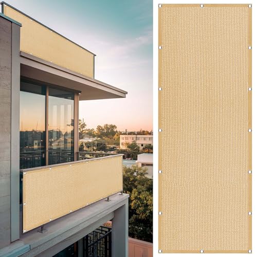 Sonnensegel Rechteckig mit Ösen Atmungsaktiv 590 x 760 cm Rechteckig Atmungsaktiv 98% UV Schutz Balkon Schattenspender inkl Befestigungsseile für Garten Camping, Sandgelb Sonnensegel Rechteckig mit Ösen Atmungsaktiv 590 x 760 cm Rechteckig Atmungsaktiv 98% UV Schutz Balkon Schattenspender inkl Befestigungsseile für Garten Camping, Sandgelb von XUEXIAOH