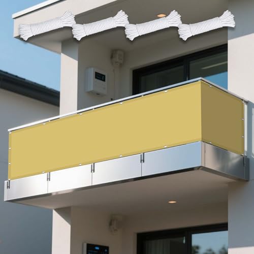 Sonnensegel Sonnenschutz 130 x 165 cm Rechteckig Wasserdicht 98% UV Schutz Sonnentuch Schattensegel Vielen Größen mit Spannseilen für Draußen Patio Terrasse Camping, Sandgelb Sonnensegel Sonnenschutz 130 x 165 cm Rechteckig Wasserdicht 98% UV Schutz Sonnentuch Schattensegel Vielen Größen mit Spannseilen für Draußen Patio Terrasse Camping, Sandgelb von XUEXIAOH