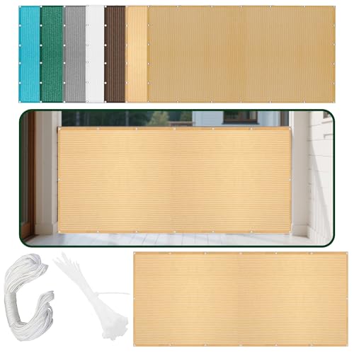 Sonnensegel Sonnenschutz Windschutz 440 x 470 cm Rechteckig Atmungsaktiv 98% UV Schutz Atmungsaktiv Rechteckig mit Ösen Und Befestigungsseile für Garten Camping, Creme Farben Sonnensegel Sonnenschutz Windschutz 440 x 470 cm Rechteckig Atmungsaktiv 98% UV Schutz Atmungsaktiv Rechteckig mit Ösen Und Befestigungsseile für Garten Camping, Creme Farben von XUEXIAOH