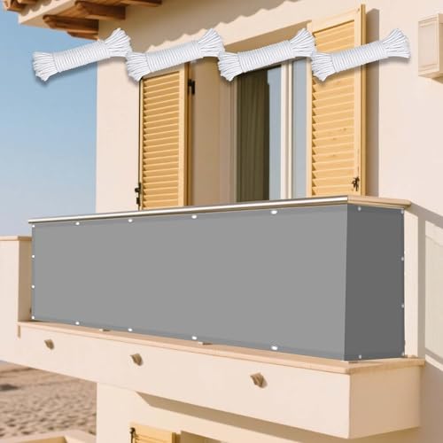 Sonnensegel Wasserabweisend 325 x 365 cm Rechteckig Wasserdicht Sonnenschutz Windschutz Rechteck Markisensegel Ohne Bohren mit Ösen Segeltuch für Garten Balkon & Terrasse, Hellgrau Sonnensegel Wasserabweisend 325 x 365 cm Rechteckig Wasserdicht Sonnenschutz Windschutz Rechteck Markisensegel Ohne Bohren mit Ösen Segeltuch für Garten Balkon & Terrasse, Hellgrau von XUEXIAOH