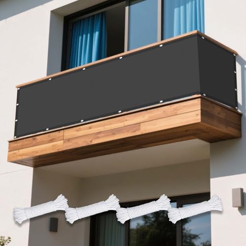 Sonnensegel Wasserdicht 155 x 190 cm Rechteckig Wasserdicht Sonnenschutz Windschutz Schattierungsnetz Sichtschutz Tarp inkl Befestigungsseile für Balkon Garten, Dunkelgrau Sonnensegel Wasserdicht 155 x 190 cm Rechteckig Wasserdicht Sonnenschutz Windschutz Schattierungsnetz Sichtschutz Tarp inkl Befestigungsseile für Balkon Garten, Dunkelgrau von XUEXIAOH