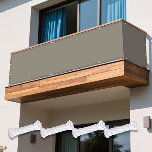 Sonnensegel Wasserdicht 155 x 330 cm Rechteckig Wasserdicht Sonnenschutz Windschutz Schattierungsnetz Sichtschutz Tarp inkl Befestigungsseile für Balkon Garten, Taupe Sonnensegel Wasserdicht 155 x 330 cm Rechteckig Wasserdicht Sonnenschutz Windschutz Schattierungsnetz Sichtschutz Tarp inkl Befestigungsseile für Balkon Garten, Taupe von XUEXIAOH