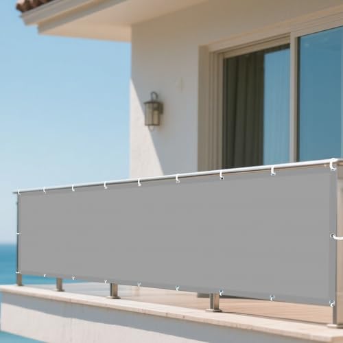 Sonnensegel Wasserdicht Nach Maß 60 x 170 cm Rechteckig Wasserdicht Sonnenschutz Windschutz Schattentuch mit Spannseilen mit Ösen für Draußen Patio Terrasse Camping, Hellgrau Sonnensegel Wasserdicht Nach Maß 60 x 170 cm Rechteckig Wasserdicht Sonnenschutz Windschutz Schattentuch mit Spannseilen mit Ösen für Draußen Patio Terrasse Camping, Hellgrau von XUEXIAOH