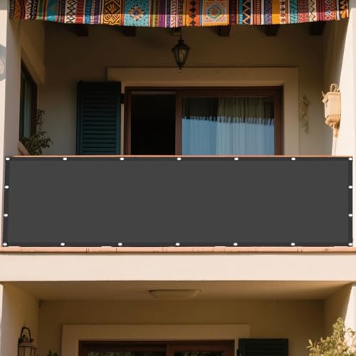 Sonnensegel Wasserdicht Rechteckig 240 x 270 cm Rechteckig Wasserdicht 98% UV Schutz Sunprotect Professional mit Spannseilen mit Ösen für Garten Terrasse Camping Outdoor, Dunkelgrau von XUEXIAOH