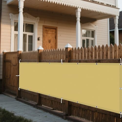 Sonnensegel Wasserdicht Rechteckig 242 x 295 cm Rechteckig Wasserdicht 98% UV Schutz Schattentuch Segel Baldachin mit Ösen Segeltuch 4 × 1.5 M Seile für Terrasse Garten, Sandgelb Sonnensegel Wasserdicht Rechteckig 242 x 295 cm Rechteckig Wasserdicht 98% UV Schutz Schattentuch Segel Baldachin mit Ösen Segeltuch 4 × 1.5 M Seile für Terrasse Garten, Sandgelb von XUEXIAOH