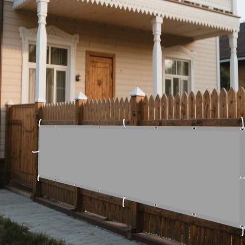 Sonnensegel Wasserdicht Rechteckig 362 x 415 cm Rechteckig Wasserdicht 98% UV Schutz Schattentuch Segel Baldachin mit Ösen Segeltuch 4 × 1.5 M Seile für Terrasse Garten, Hellgrau Sonnensegel Wasserdicht Rechteckig 362 x 415 cm Rechteckig Wasserdicht 98% UV Schutz Schattentuch Segel Baldachin mit Ösen Segeltuch 4 × 1.5 M Seile für Terrasse Garten, Hellgrau von XUEXIAOH