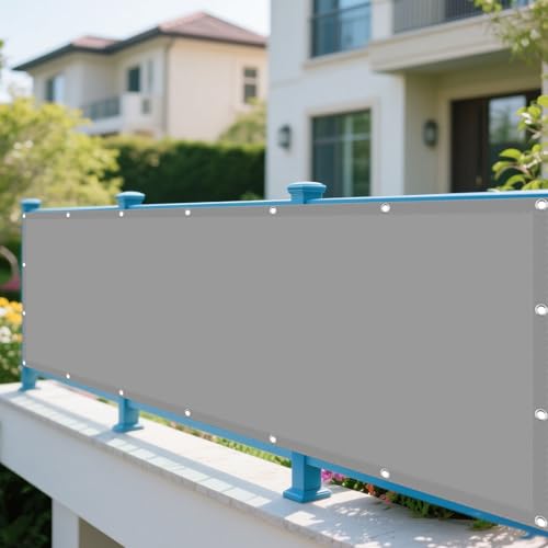 Sonnensegel mit Ösen Nach Maß 560 x 740 cm Rechteckig Wasserdicht Sonnenschutz Windschutz Sichtschutz Balkon mit Ösen Ohne Bohren mit Seil für Patio Hinterhof Rasengarten, Hellgrau Sonnensegel mit Ösen Nach Maß 560 x 740 cm Rechteckig Wasserdicht Sonnenschutz Windschutz Sichtschutz Balkon mit Ösen Ohne Bohren mit Seil für Patio Hinterhof Rasengarten, Hellgrau von XUEXIAOH
