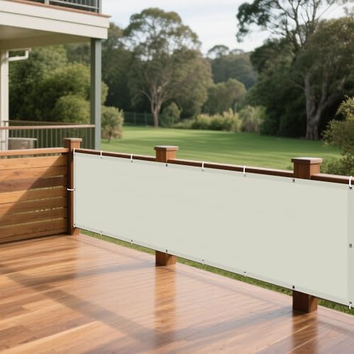 Wasserdicht Sonnensegel 392 x 415 cm Rechteckig Wasserdicht Sonnenschutz Windschutz Sonnenschutzdach Segeltuch Pergola Ohne Bohren mit Ösen Segeltuch für Garten Balkon, cremefarben Wasserdicht Sonnensegel 392 x 415 cm Rechteckig Wasserdicht Sonnenschutz Windschutz Sonnenschutzdach Segeltuch Pergola Ohne Bohren mit Ösen Segeltuch für Garten Balkon, cremefarben von XUEXIAOH
