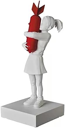 Bomb Girl – Banksy-Skulptur – Bomb Hugger Kunstharz-Statue, Design, Ornamente, Büro, Heimdekoration, Wohnzimmer, Dekoration, Kunsthandwerk,1,7,5x7,5x18,5cm,Serene16 von XUEYEDI