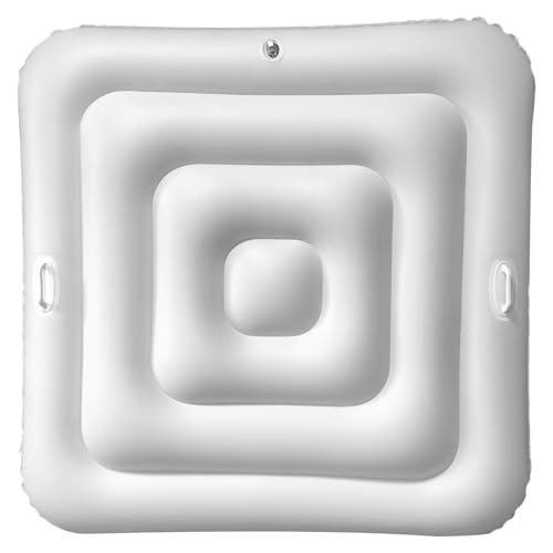 Aufblasbare Whirlpool-Abdeckung 55-Zoll PVC Quadratwähler-Whirlpool-Abdeckung mit Griff und schneller und einfacher Ventilblatt-vorgeschütztes regenfeste isolierte Spa-Abdeckungen zum Schutz, Quadrat Aufblasbare Whirlpool-Abdeckung 55-Zoll PVC Quadratwähler-Whirlpool-Abdeckung mit Griff und schneller und einfacher Ventilblatt-vorgeschütztes regenfeste isolierte Spa-Abdeckungen zum Schutz, Quadrat von XUEYEGONGJI