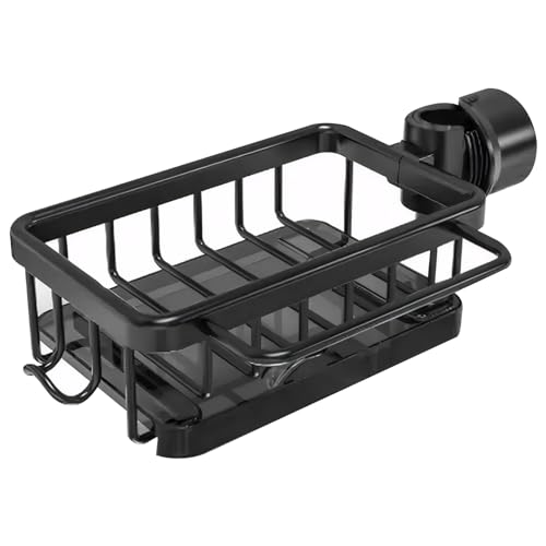 XUEYEGONGJI Schwammhalter für Küchenspüle, Schwammhalter über Wasserhahn, Küchenspüle Organizer über Wasserhahn, Küchenspüle Caddy Organizer, Hanging Wasserhahn Abflussregal, Küchenspüle Caddy von XUEYEGONGJI