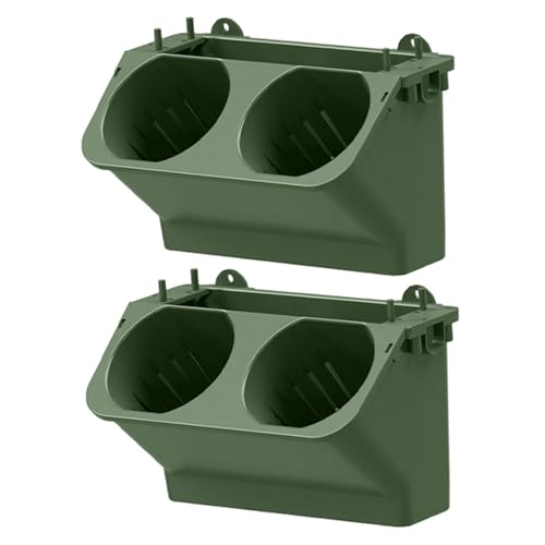 XUEYEGONGJI Vertikale Gartenpflanzer 6 Pack 9.45x5.51 x 5,51 Zoll Wandtasche Pflanzer Wandmontierter selbstbewusste Blumentöpfe für Innen im Freien dunkelgrüne, vertikale Wand Pflanzer in Innenräumen von XUEYEGONGJI