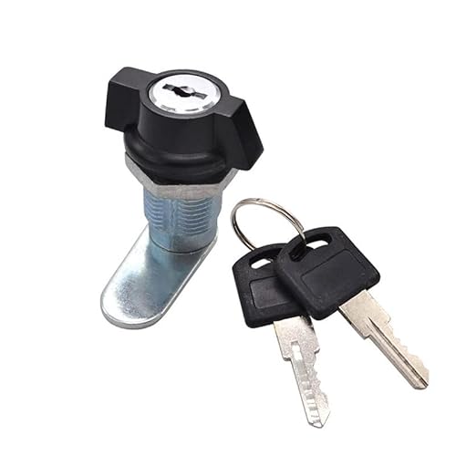 Briefkastenschloss, Postkasten Schloss 2 STÜCKE Tür Postfachschublade Schrank Locker Nockenschloss T Kunststoff Griff Schrank Sicherheitsmöbelschlösser mit Tasten Hardware(SK1-0815-2 SMALL) von XUEZHEN