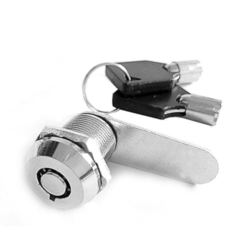 Briefkastenschloss, Postkasten Schloss 2 STÜCKE Zylinderschlussschleuser Schloss Türschrank Postfach Vorhängeschloss Nockenschublade Schrank Kastensperre mit 4 Tasten für Möbelhardware 103 Serie(M18-3 von XUEZHEN