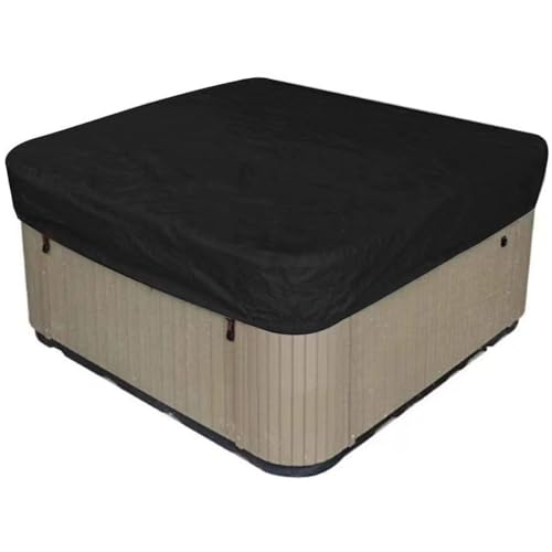 Whirlpool-Abdeckung Hot Tub Abdeckung für Garten WhirlpoolWhirlpool-Abdeckung FüR Stock Tank Pool,Poolabdeckung Oxford Wasserdicht Mit Kordelzug Abdeckung Whirlpools(Size:200x150x20CM,Color:Black) von XUHCLY