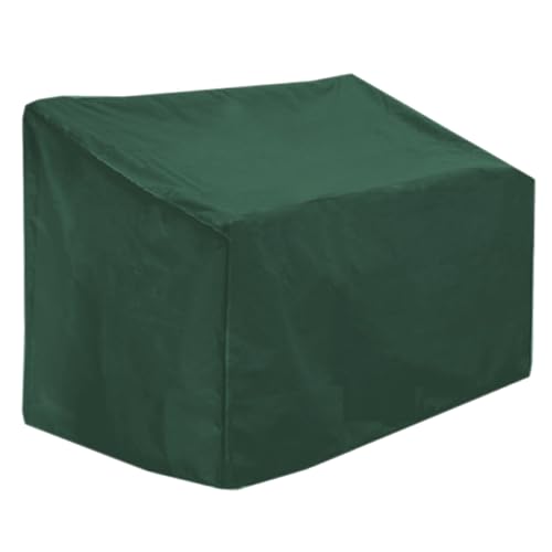 XUHCLY Abdeckung Bank Abdeckplane Wasserdicht 210D Oxford Stoff Schutzhülle für Gartenbank 2 Sitzer Bankabdeckung Gartenbankabdeckung für Gartenmöbel Gartensofa(Size:2 seats-134x66x89cm,Color:Green) von XUHCLY