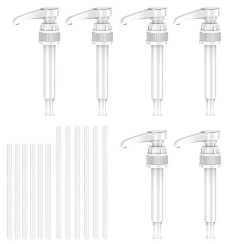 XUIIOSOOKP 6 STK Dosierpumpe Kompatibel mit Best Body Nutrition Vital Drink, Ersatz Sirup Pumpe Pumpspender Sirupspender für 500ml/1000ml Flaschen, mit 6 Langen Schläuchen & 6 kurzen Schläuchen XUIIOSOOKP 6 STK Dosierpumpe Kompatibel mit Best Body Nutrition Vital Drink, Ersatz Sirup Pumpe Pumpspender Sirupspender für 500ml/1000ml Flaschen, mit 6 Langen Schläuchen & 6 kurzen Schläuchen von XUIIOSOOKP