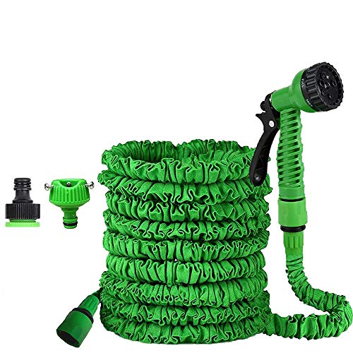 XUJAIOLQP 15 m langer Gartenschlauch, erweiterbarer Wasserschlauch mit 8 Sprühfunktionen, Gartenschlauch für Gartenbewässerung, Autowäsche, Duschhaustiere von XUJAIOLQP