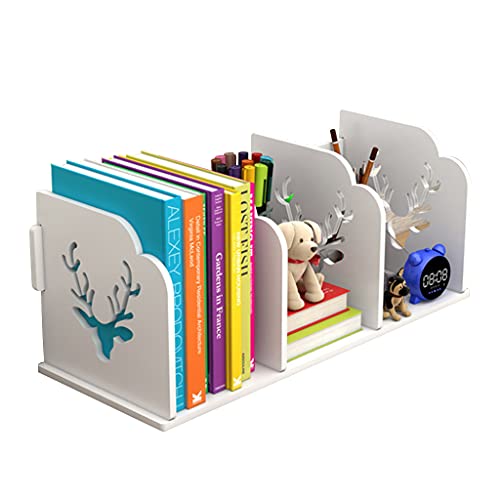 XUJIAM Bücherregal, Desktop-Buchaufbewahrungsregal, Desktop-Aufbewahrungsfach für Gegenstände, geeignet für Zuhause und Büro von XUJIAM