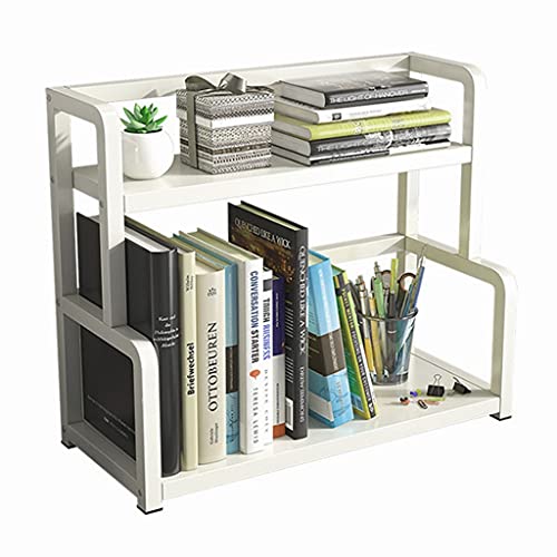 XUJIAM Bücherregal, mehrschichtiges Schreibtisch-Bücherregal für Studenten, Schreibtisch-Bücher- und Zeitschriftenständer, freistehender Schreibtisch von XUJIAM