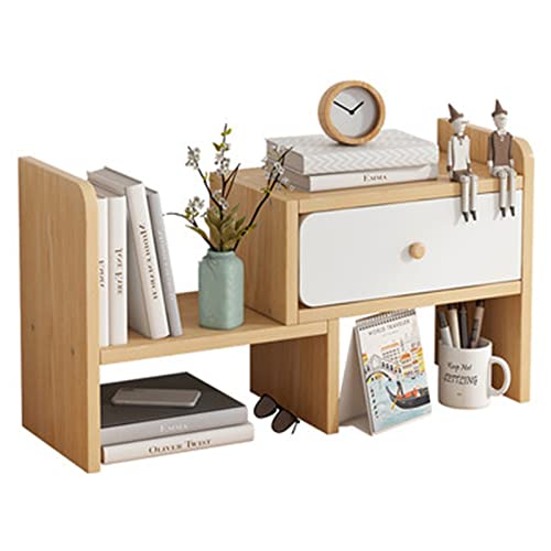 XUJIAM Desktop-Bücherregal, Desktop-Rack, Schreibtisch-Aufbewahrung, Schreibtisch-Aufbewahrungsregal, einfaches Schreibtisch-Bücherregal, Schlafsaal, mehrschichtiges kleines Bücherregal ( von XUJIAM