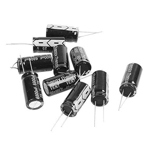 10 Stueck 16mm x 30mm 6800UF 25V polarisierter Elektrolytkondensator von XUJIAN