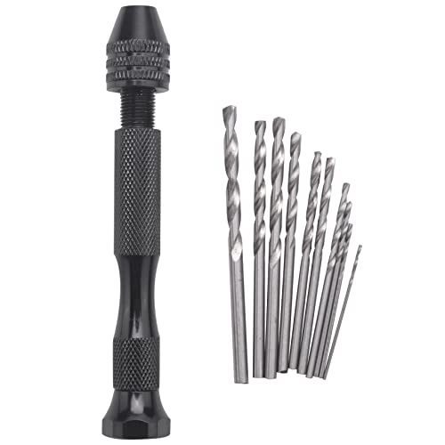 Mikro Aluminum Handbohrmaschine mit Schnellspannbohrfutter +10 Spiralbohrer Praezisionswerkzeuge von XUJIAN