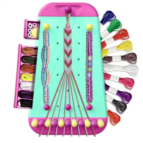 XUJIAN Freundschaftsarmband-Schmuckherstellungsset für Mädchen, Kunsthandwerk, Armbänder, Schnurmacher-Set, Rollenspiel, Spielzeug, Geschenk, Grün XUJIAN Freundschaftsarmband-Schmuckherstellungsset für Mädchen, Kunsthandwerk, Armbänder, Schnurmacher-Set, Rollenspiel, Spielzeug, Geschenk, Grün von XUJIAN