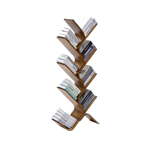 XUJUAN-0227 Bücherregal Bücherregal, Wohnzimmer, Standregal, einfaches Lagerregal, mehrschichtiges Bilderbuchregal, Lagerregal Bodenanzeige Stand (Size : F) von XUJUAN-0227