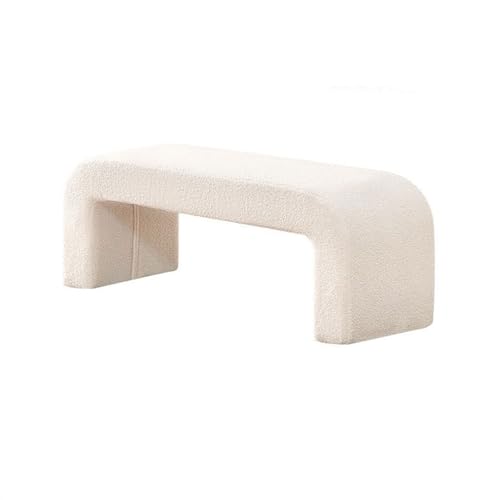 XUJUAN-0227 Ende der Bettbank Home Eingangsbereich Schuhhocker Schlafzimmer Nachttischhocker Bekleidungsgeschäft Bank Umkleidekabine Sitzhocker(100 * 40 * 43cm) von XUJUAN-0227