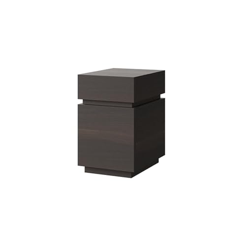 XUJUAN-0227 Kommode Holz-Aufbewahrungsschrank mit Schubladen Kleine Nachttische(Dark Brown) von XUJUAN-0227