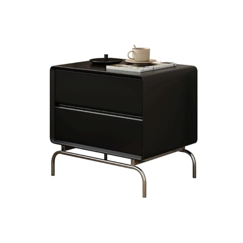 XUJUAN-0227 Kommode Nachttisch aus Massivholz, Schlafzimmermöbel, Vintage-Wohnzimmer-Aufbewahrung, Sideboards(Schwarz) von XUJUAN-0227