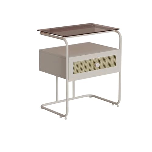 XUJUAN-0227 Kommode Nachttisch for Schlafzimmer, Schlichter und moderner Kleiner aus Eisen, Aufbewahrungsschrank, multifunktionaler Glas XUJUAN-0227 Kommode Nachttisch for Schlafzimmer, Schlichter und moderner Kleiner aus Eisen, Aufbewahrungsschrank, multifunktionaler Glas von XUJUAN-0227