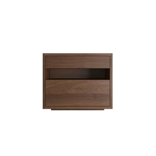 XUJUAN-0227 Kommode Original Holzfarbe Massivholz Nachttisch Schlafzimmermöbel Vintage Wohnzimmer Lagerung Sideboards(Bruin,Groß) von XUJUAN-0227