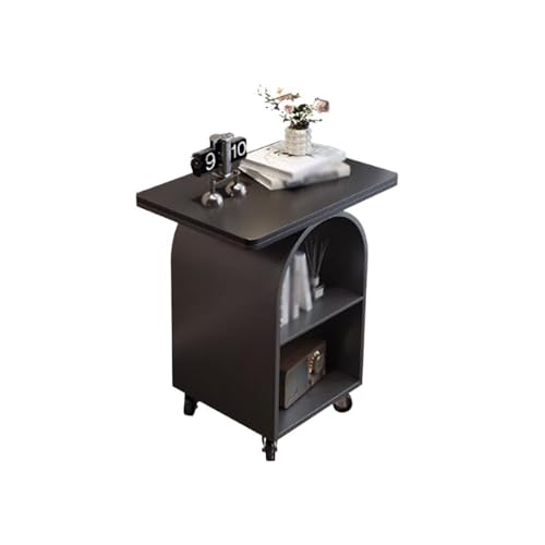 XUJUAN-0227 Kommode Schlafzimmer Schwarz Nachttisch Regal Einfache Moderne Lagerung Schrank Kleine Schiefer(Schwarz) von XUJUAN-0227