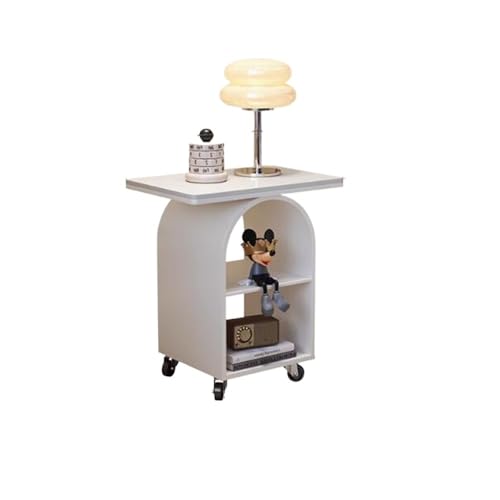 XUJUAN-0227 Kommode Schlafzimmer Schwarz Nachttisch Regal Einfache Moderne Lagerung Schrank Kleine Schiefer(Weiß) von XUJUAN-0227