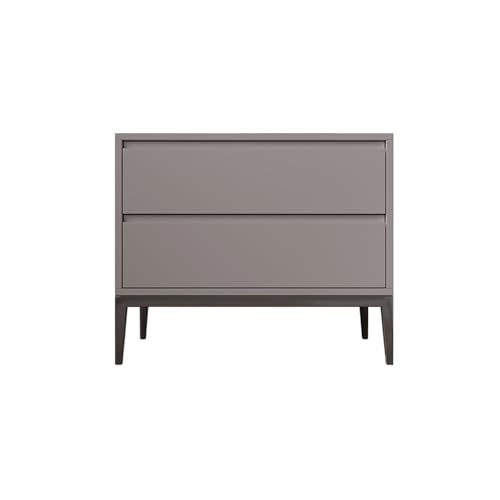 XUJUAN-0227 Kommode Weiß/grau/beige Lagerschrank mit Schubladen, Massivholz Nachttisch Schrank for Wohnzimmer, Schlafzimmer, Küche(Grigio) von XUJUAN-0227