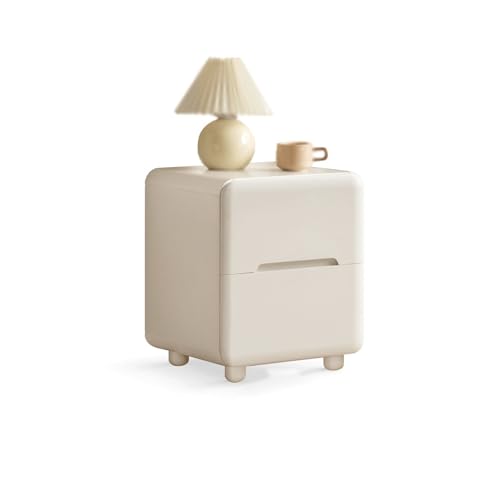 XUJUAN-0227 Kommode Weißer Lagerschrank mit Schubladen, Nachttisch aus Massivholz, Kleiner Schrank for Wohnzimmer, Schlafzimmer, Arbeitszimmer von XUJUAN-0227