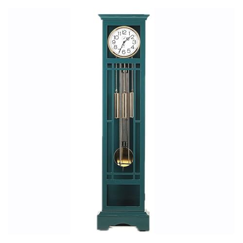 XUJUAN-0227 Standuhr Grüne Holz-Standuhren Retro-Standuhr Standuhr Kleine Wohnzimmer-Standuhr Retro-Heimuhr Vintage Standuhren von XUJUAN-0227