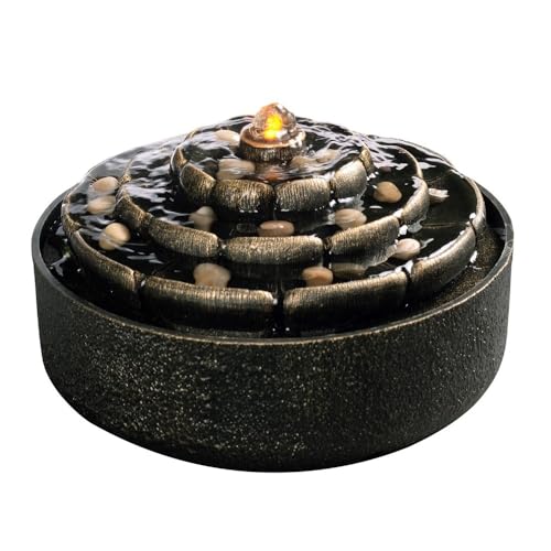 XUJUAN-0227 Tischbrunnen Zen Lotus Zirkulierender Brunnen - Desktop-Wasserfall-Luftbefeuchter for Zuhause, das Büro oder als Dekoration for Meditationsräume Geschenkdekoration XUJUAN-0227 Tischbrunnen Zen Lotus Zirkulierender Brunnen - Desktop-Wasserfall-Luftbefeuchter for Zuhause, das Büro oder als Dekoration for Meditationsräume Geschenkdekoration von XUJUAN-0227