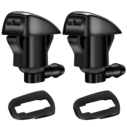 XUKEY Scheibenwaschdüse für Jeep Grand Cherokee, 85381AE020 2 Stück Auto Frontscheibenwaschdüsen Vorne Windschutzscheiben Spritzdüse Wischersprühdüsen für Toyota Camry Land Cruiser Prado Hilux von XUKEY