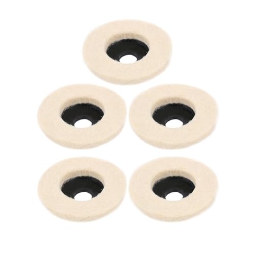 1PC 50mm/75mm Wolle Polieren Rad Polieren Pads Winkel Grinder Rad Filz Polieren Disc For Metall Marmor Glas Keramik(75mm 5PCS) von XUKQCVYC